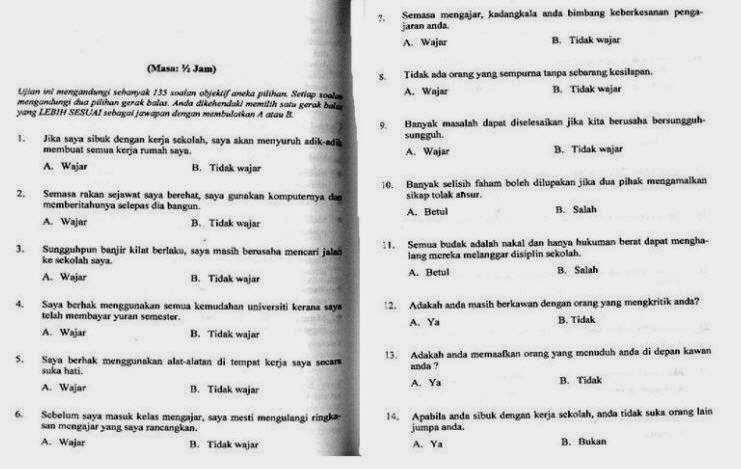 Contoh Soalan Insak Ipg - Contoh 84