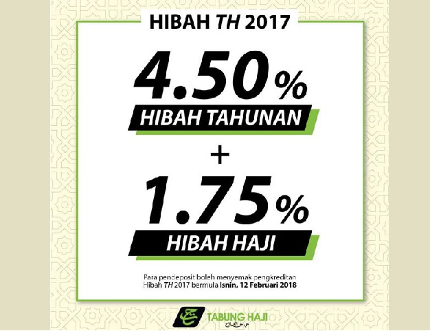 Dividen tabung haji dan asb 2020