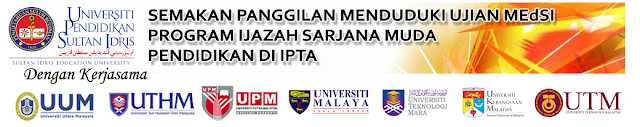 Semakan Ujian MedSI dan Temu Duga UPSI 2015 Semakan Ujian MedSI 2016