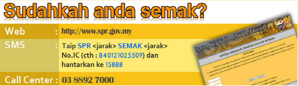 Semakan Daftar Pemilih SPR