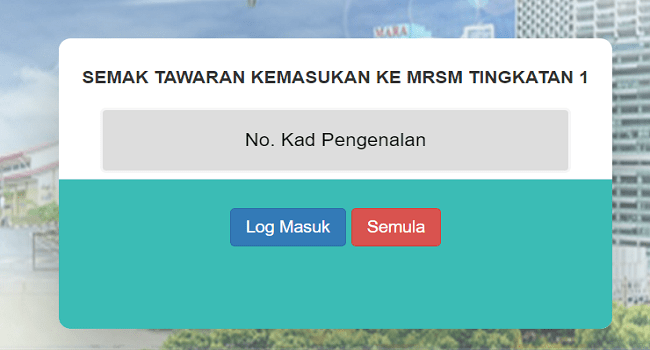 Tarikh semakan mrsm 2022