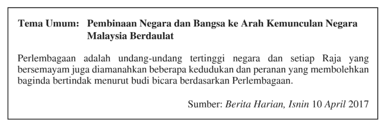 Tema Umum Sejarah Kertas 3 Spmu 2020 Pembinaan Negara Dan Bangsa